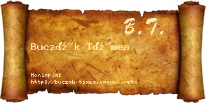 Buczák Tímea névjegykártya